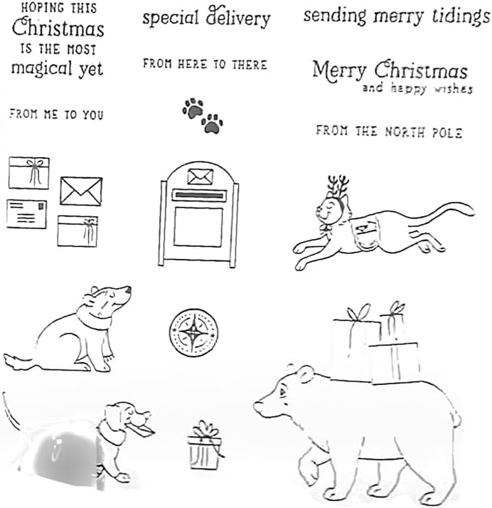 2025-2026 Stamps and Dies for Card Making, Stamps and Dies Set 2025 for Christmas and Halloween, Die Cut DIY Various Festivals Album Scrapbooking Birthdays Greeting Card (M4283)