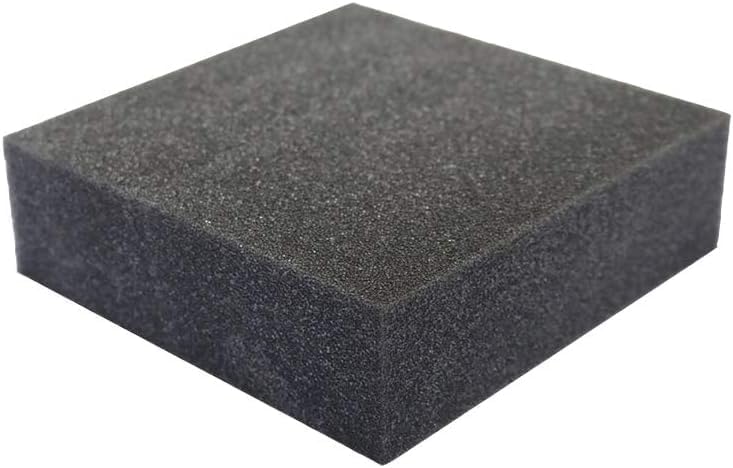 FoamRush 10" x 24" x 24" Charcoal High Density Upholstery Foam Cushion (Upholstery Sheet, Foam Padding, Seat Replacement, Chair Cushion Replacement, Square Foam, Wheelchair Seat Cushion) Made in USA