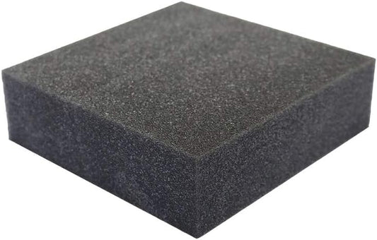 FoamRush 10" x 24" x 24" Charcoal High Density Upholstery Foam Cushion (Upholstery Sheet, Foam Padding, Seat Replacement, Chair Cushion Replacement, Square Foam, Wheelchair Seat Cushion) Made in USA