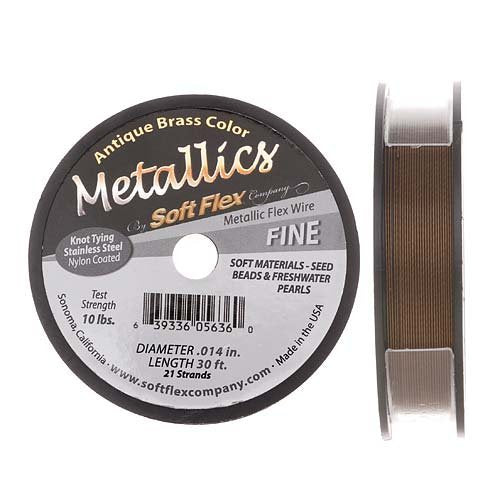 Soft Flex 21 Strand Beading Wire - Fine 0.14 Diameter - 30 Feet Design Wire