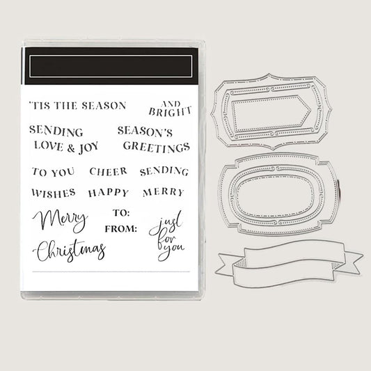 2025-2026 Stamps and Dies for Card Making, Stamps and Dies Set 2025 for Christmas and Halloween, Die Cut DIY Various Festivals Album Scrapbooking Birthdays Greeting Card (M4285)