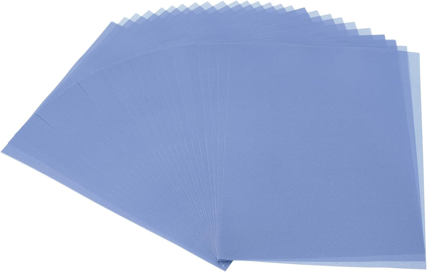 PATIKIL 30 Sheets Vellum Paper 8.5x11inches, Printable Translucent Paper 100GSM Colored for Invitations Laser Inkjet Printing Card Making Crafting Wedding Tracing, Blue