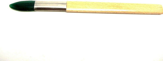 UJ Ramelson Agate Bezel Burnisher for Stone Setting, Jewelry Making, Metal Clay Burnishing and Polishing, Gold and Silver Leaf, Bookbinding Tools, Angled Green Color