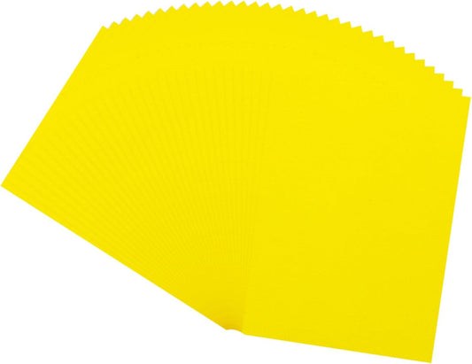 MECCANIXITY 100 Sheet Colored Vellum Paper 5.9" x 8.3", 100gsm Translucent Printable Vellum Sheets for Printing Wedding Invitations Inkjet Laser Printer, Yellow