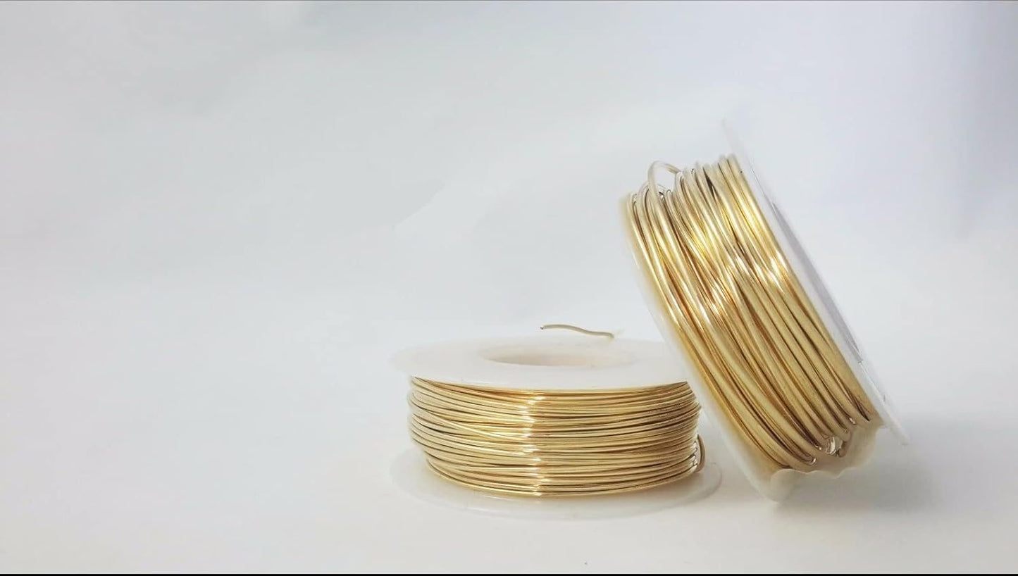 20 Gauge, Jeweler's Brass Wire, Red Brass, Round Dead Soft CDA #230 Alloy Jewelry Grade - 4oz (85FT) by CRAFT WIRE