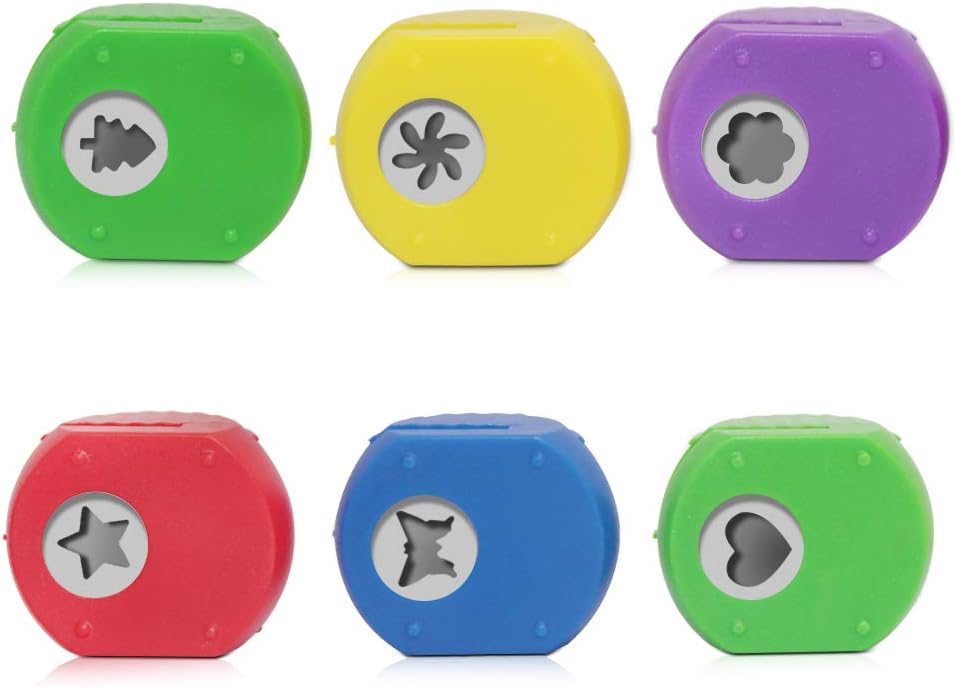 Set of 12, Craft Punch and Creative Scissors, findTop Scrapbooking Edging Scissors Paper Punch Set for Crafts, Scrapbooking, DIY Photo & Art Projects