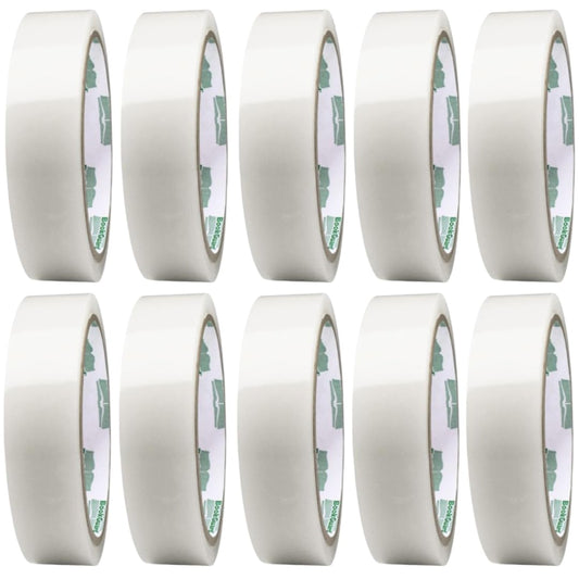 BookGuard 1 Inch Bookbinding Tape, Book Tape and Book Repair Tape with Acid Free Tape and Archival Book Repair Tape, Clear, 15 Yard Roll - Case of 10