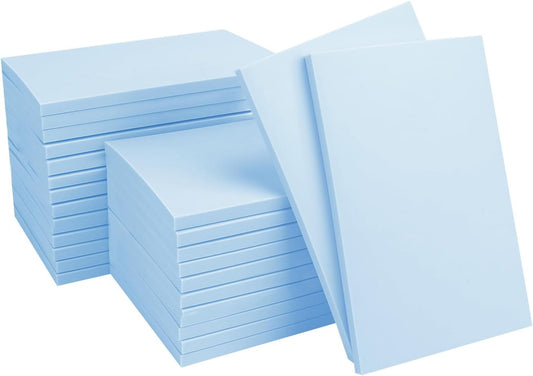 25 Pcs 4"x6" Rubber Carving Blocks, Linoleum Blocks, Stamp Carving Blocks for Printmaking, Linocut Artists, Crafts and More,(Sky Blue) by KUKLIPJIM.