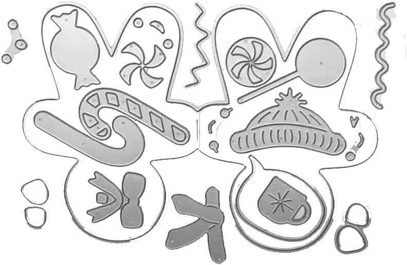 2025-2026 Stamps and Dies for Card Making, Stamps and Dies Set 2025 for Christmas and Halloween, Die Cut DIY Various Festivals Album Scrapbooking Birthdays Greeting Card (M4287)