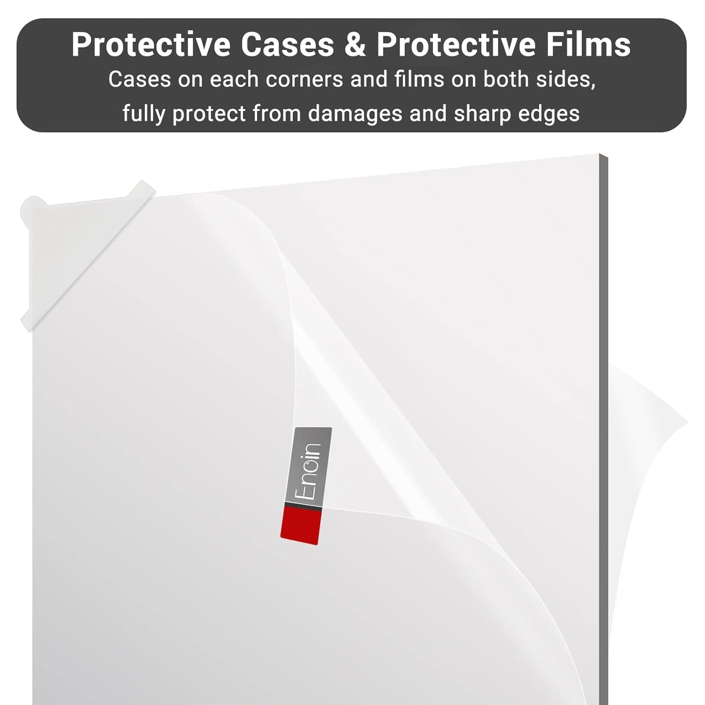 Enoin 2pcs 12 x 16 Inch Silver Mirror Acrylic/Plexiglass Sheet 0.118'' 1/8'' Thick, Non Glass Safety Reflective Mirror Sheet Laser Board Panel for Home and Commercial Use, DIY Craft, Wall Decor