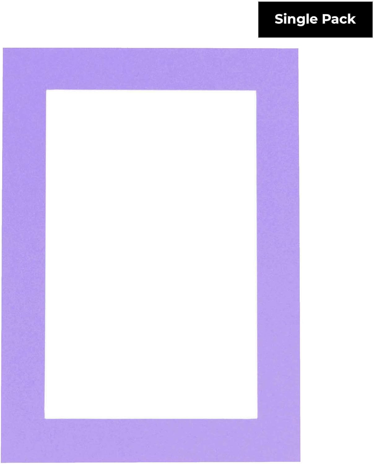 5x7 Mat for 8.5x11 Frame - Precut Mat Board Acid-Free Light Purple 5x7 Photo Matte For a 8.5x11 Picture Frame, Premium Matboard for Family Photos, Show Kits, Art, Picture Framing, Pack of 1 Mat