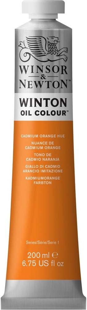 Winsor & Newton Winton Oil Color, 200ml (6.75-oz) Tube, Cadmium Orange Hue
