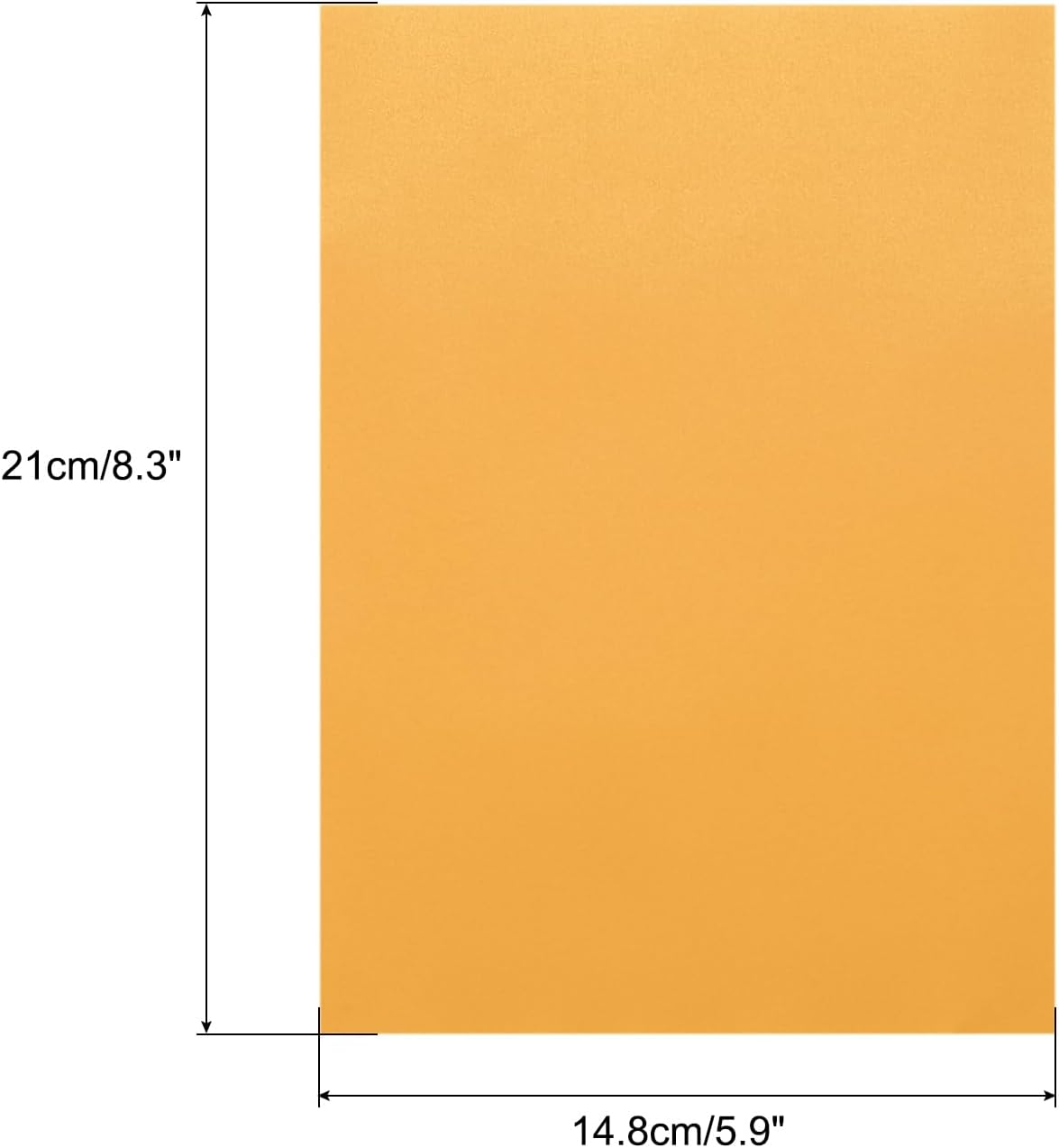 MECCANIXITY Colored Vellum Paper, 40 Sheet Orange Yellow Transparency 8.3" x 5.9" Printable Vellum Paper, Translucent Vellum Sheets for Printing Wedding Invitations Ink Jet Laser Printer