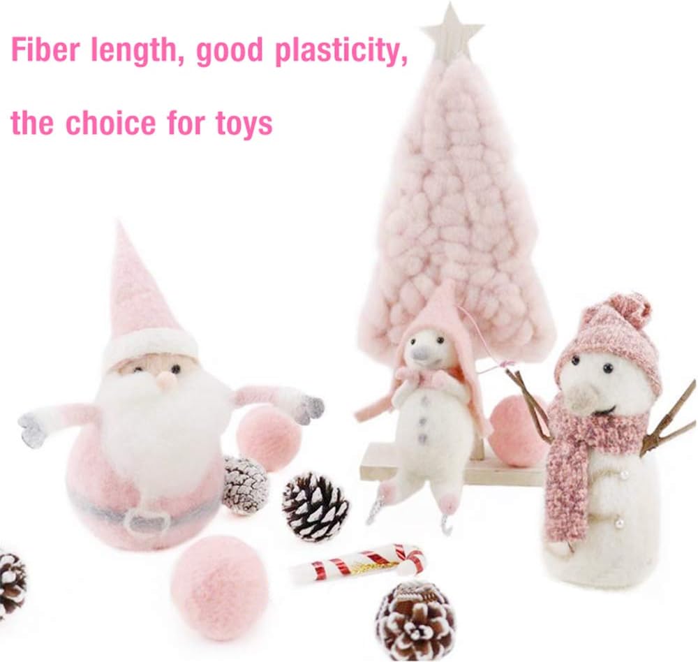 Wool Roving Bulk - 8.82oz Super Wool Chunky Yarn, Wool Roving Top for Needle Felting, Soft Felting Wool Supplies for Hand Spinning, Felting, Blending, Weaving and DIY Craft