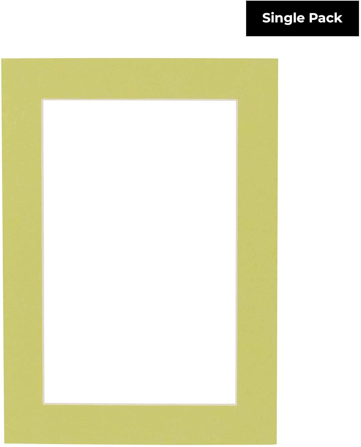 5x7 Mat for 8.5x11 Frame - Precut Mat Board Acid-Free Pistachio Green 5x7 Photo Matte For a 8.5x11 Picture Frame, Premium Matboard for Family Photos, Show Kits, Art, Picture Framing, Pack of 1 Mat