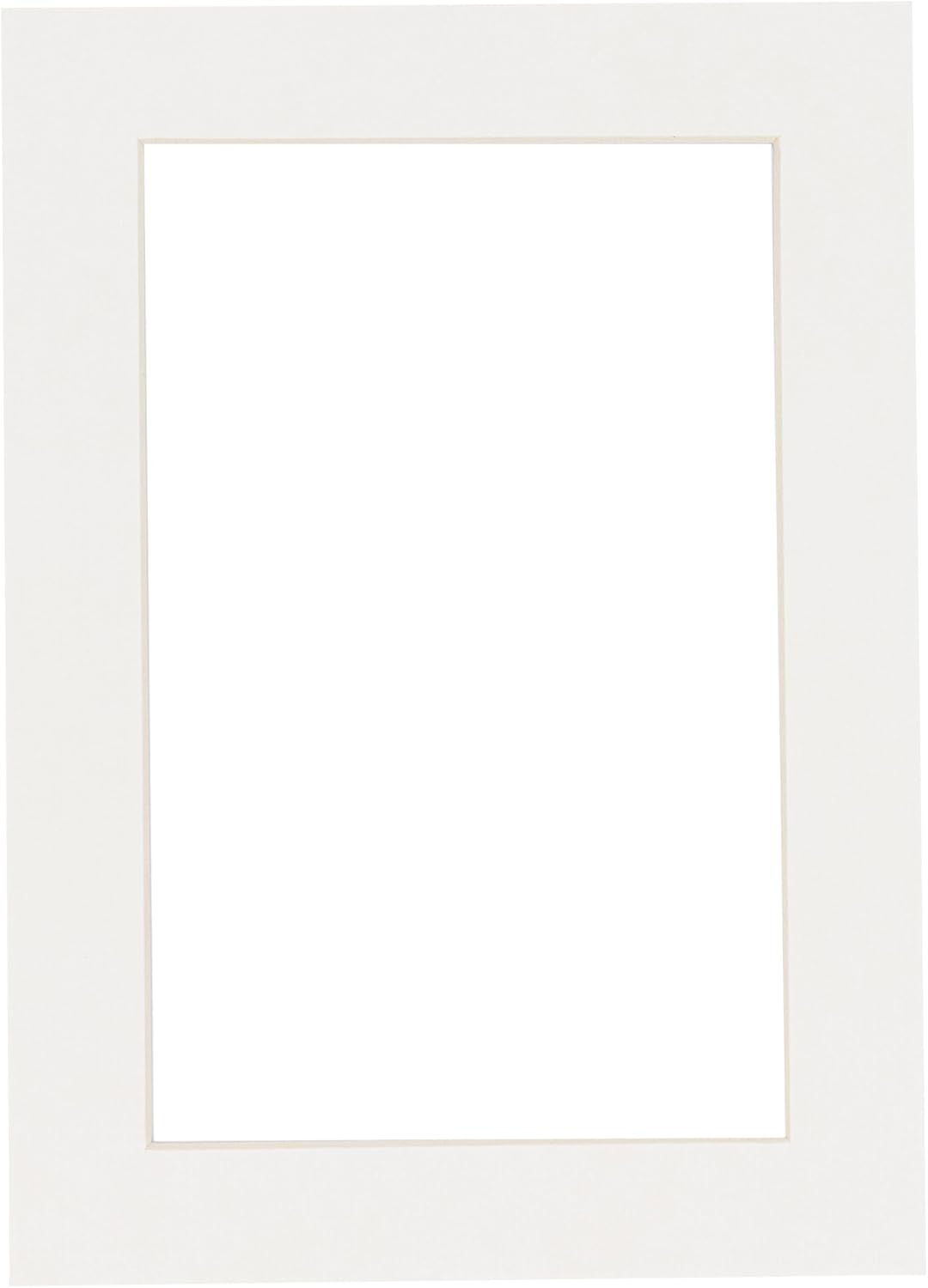 5.5x8.5 Mat for 8.5x11 Frame - Precut Mat Board Acid-Free Textured White 5.5x8.5 Photo Matte For a 8.5x11 Picture Frame, Matboard for Family Photos, Show Kits, Art, Picture Framing, Pack of 1 Mat