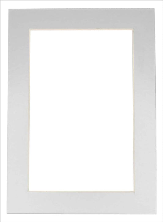 5x7 Mat for 8.5x11 Frame - Precut Mat Board Acid-Free Metallic Silver 5x7 Photo Matte For a 8.5x11 Picture Frame, Premium Matboard for Family Photos, Show Kits, Art, Picture Framing, Pack of 1 Mat
