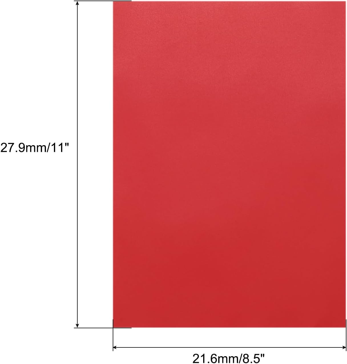 MECCANIXITY Colored Vellum Paper, 40 Sheet Deep Red Transparency 8.5 x 11 Printable Vellum Paper, Translucent Vellum Sheets for Printing Wedding Invitations Ink Jet Laser Printer