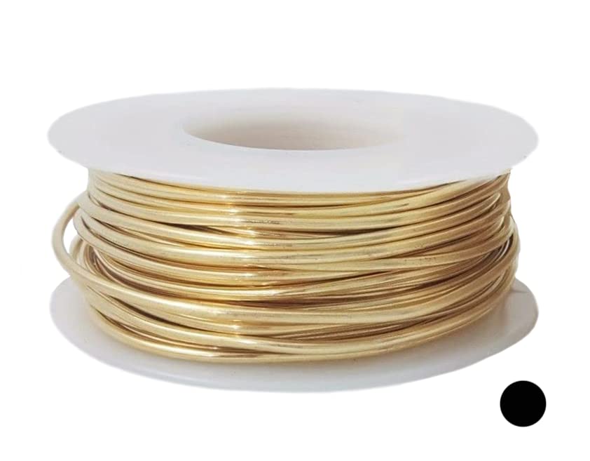 22 Gauge, Jeweler's Brass Wire, Red Brass, Round Dead Soft CDA #230 Alloy Jewelry Grade - 4oz (122FT) by CRAFT WIRE
