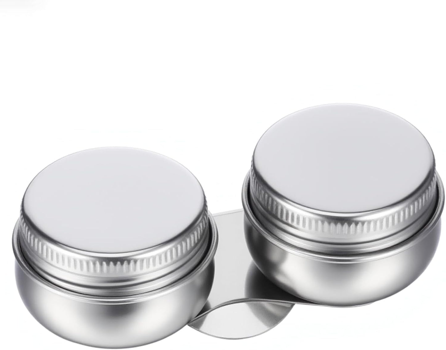 Stainless Steel Oil Painting Double Palette Cup with Screw Lid Dipper Clip, Large Mouth Double Dipper Palette Cup Portable Travel Double-Dipper Oil Painting Container for Acrylic Oils Watercolor