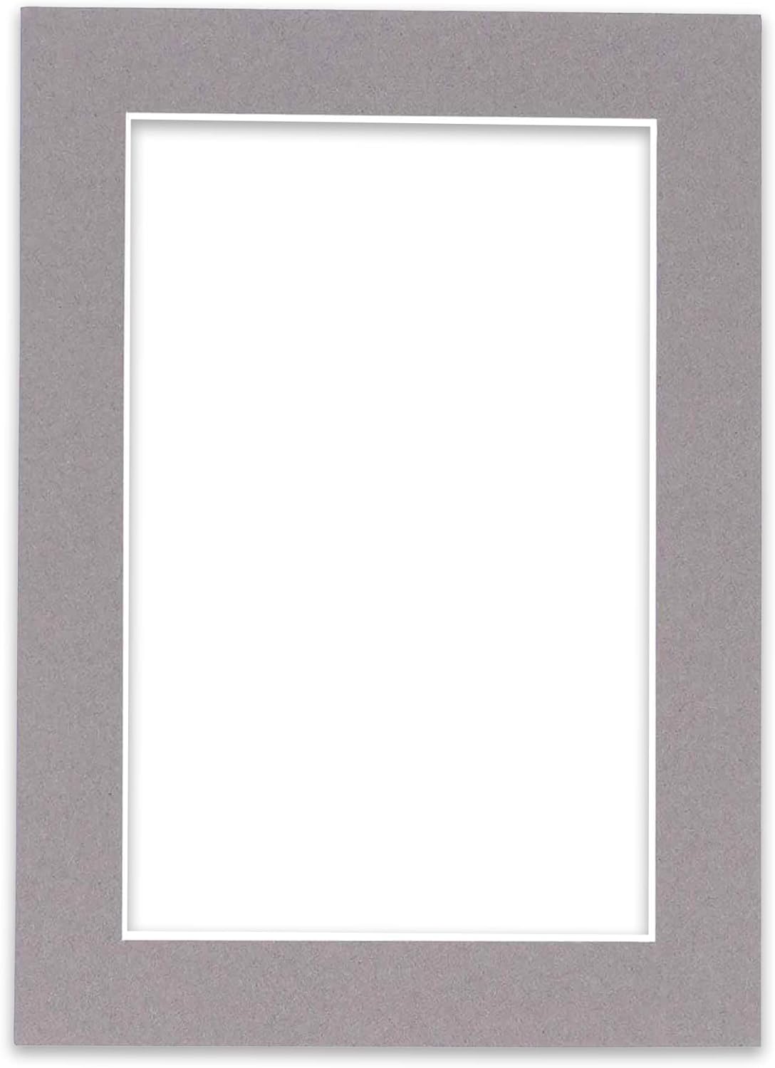 5x7 Mat for 8.5x11 Frame - Precut Mat Board Acid-Free Show Kit with Backing Board, and Clear Bags Charcoal 5x7 Photo Matte Made to Fit a 8.5x11 Picture Frame Matboard for Framing, Pack of 1 Mat