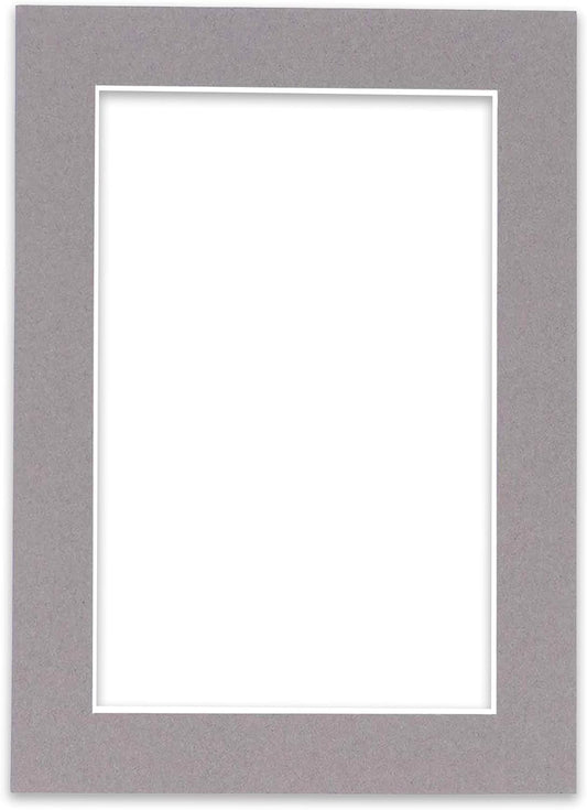 5x7 Mat for 8.5x11 Frame - Precut Mat Board Acid-Free Show Kit with Backing Board, and Clear Bags Charcoal 5x7 Photo Matte Made to Fit a 8.5x11 Picture Frame Matboard for Framing, Pack of 1 Mat
