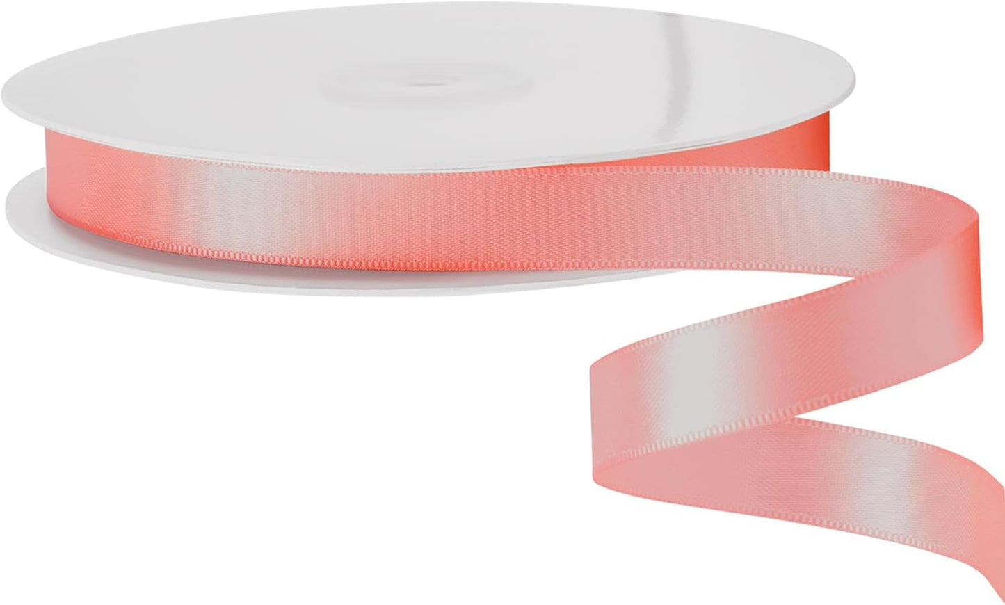 LIUYAXI Rose Gold Satin Ribbon, Double Faced 5/8" X Continuous 25 Yards Ribbons Perfect for Gift Wrapping Bows Bouquet Wedding Craft and More