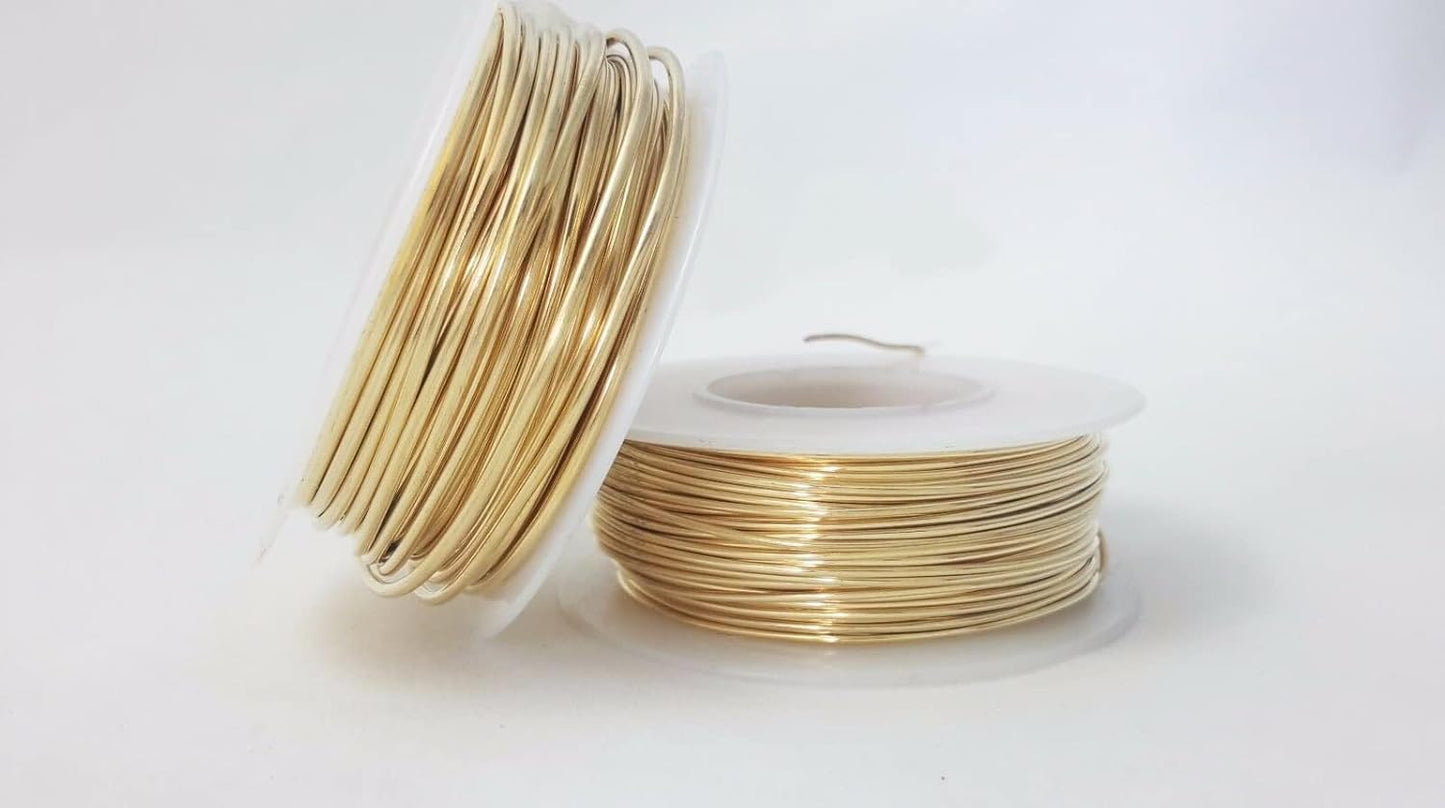 18 Gauge, Jeweler's Brass Wire, Red Brass, Round Dead Soft CDA #230 Alloy Jewelry Grade - 4oz (54FT) by CRAFT WIRE