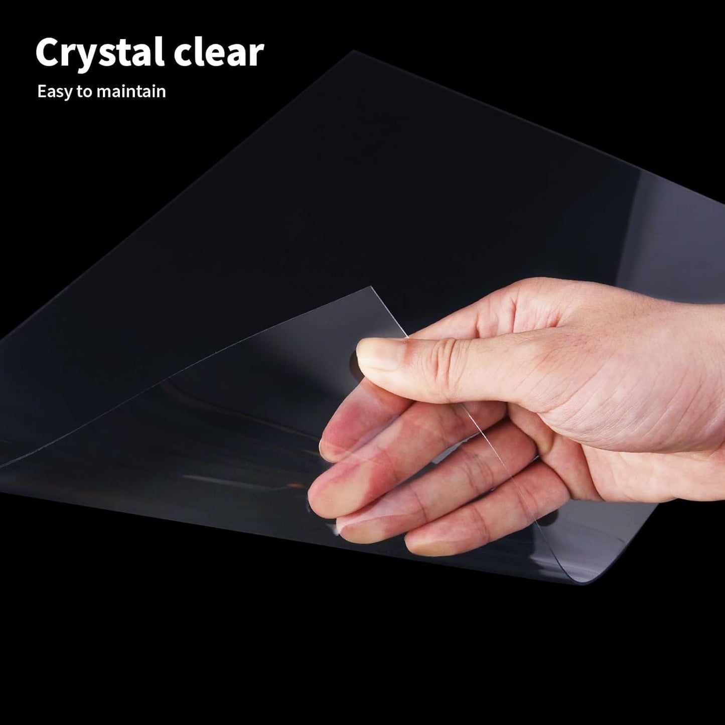 Art3d 5-Pack of 29×59" PET/Plexiglass Sheets, Transparent Clear Flexible Plastic Sheet Panels for Craft, Picture Frames, Sign Blank, DIY Display Project
