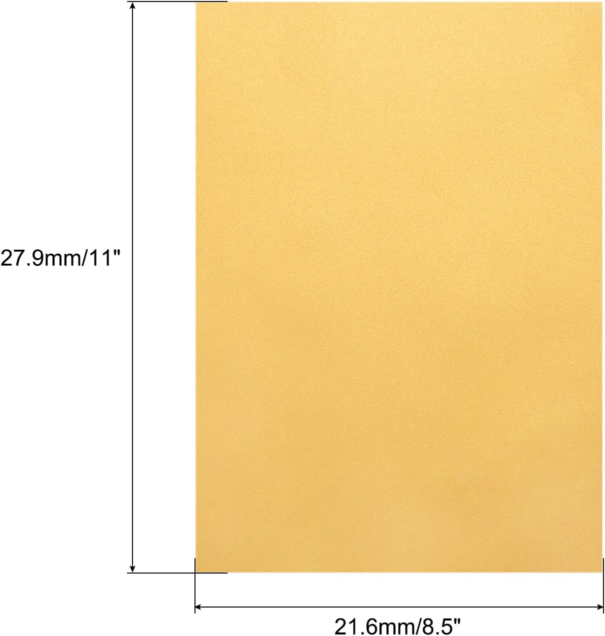 MECCANIXITY Colored Vellum Paper, 40 Sheet Gold Transparency 8.5 x 11 Printable Vellum Paper, Translucent Vellum Sheets for Printing Wedding Invitations Ink Jet Laser Printer