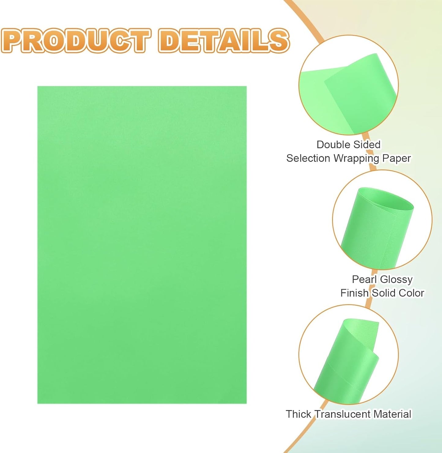 MECCANIXITY 100 Sheet Colored Vellum Paper 4" x 6", 100gsm Translucent Printable Vellum Sheets for Printing Wedding Invitations Inkjet Laser Printer, Green