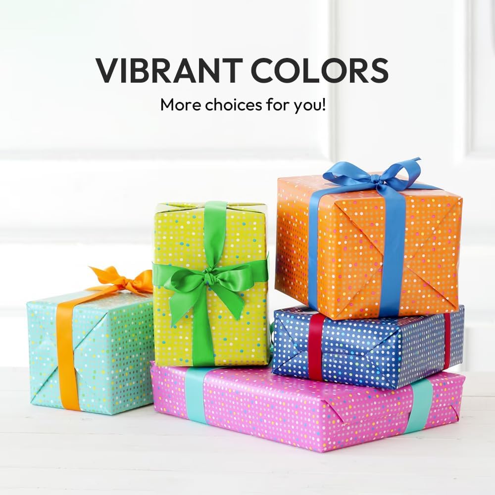 1-1/2" Width x 100 Yards Satin Ribbon, Green Ribbon Perfect for DIY Craft, Bows, Gift Wrapping, Flower Bouquet, Valentine's Day, Christmas and Party Decoration