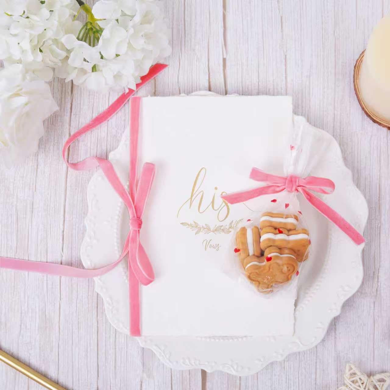 Vintage Peach Pink Velvet Ribbon Christmas Ribbon for Gift Wrapping Crafts Christmas Tree Ornaments Garland Decorations, 3/8 Inch X 25Yd