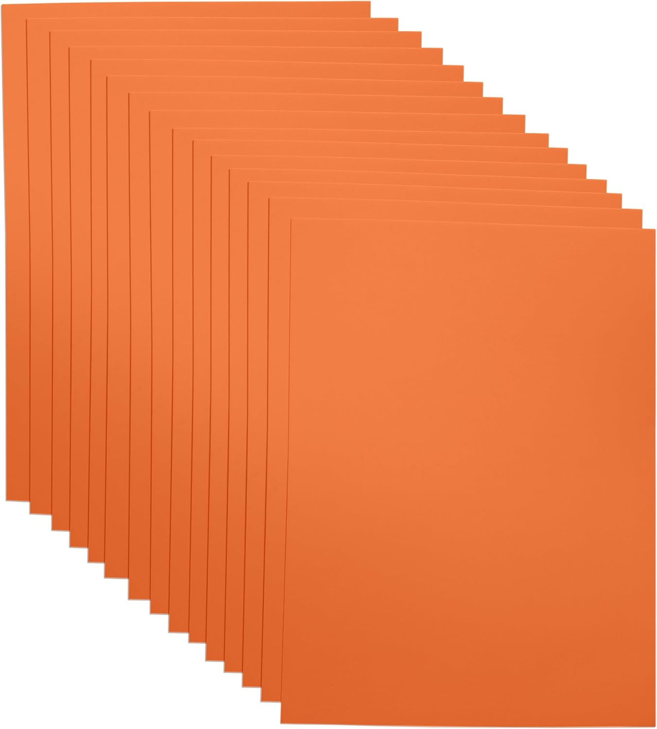 Orange EVA Foam Sheets for Crafts, 9 x 12 Inch, 2mm Thickness – Ideal for DIY Arts and Crafts, Foam Paper for Kids, Cosplay and Costumes - 15 Pack