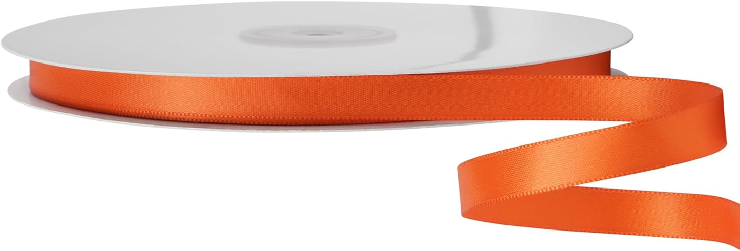 LIUYAXI Torrid Double Faced Satin Ribbon, 1/4" X Continuous 50 Yards, Thin Ribbons Perfect for Gift Wrapping Wedding Invitation Card Hair Bows Tag Floral Arrangement DIY Craft