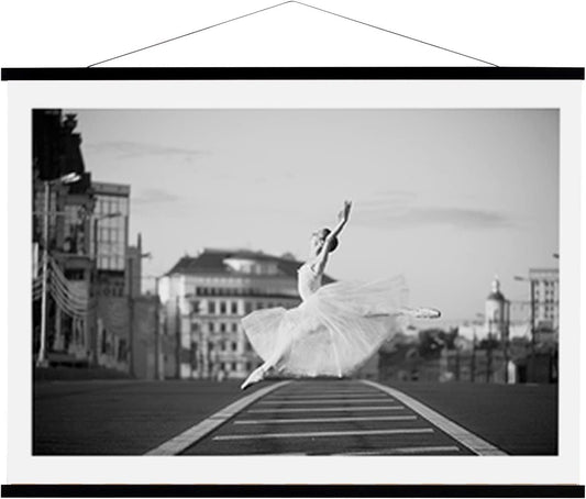 WITCOLOR Magnetic Poster Hanger Frame 28x22 28x20 28x40 Poster Frame 28 Inch Wide 1 Pack Magnetic Hanging Frame Black Wood 28" Wide Magnetic Poster Hanger Picture Frame