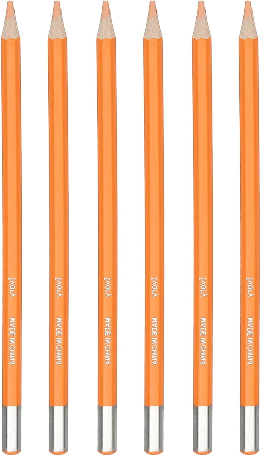 PATIKIL Watercolor Pencil, 6Pcs Water Soluble Pencils for Blending, Coloring, Sketch Drawing, Painting, Yellow