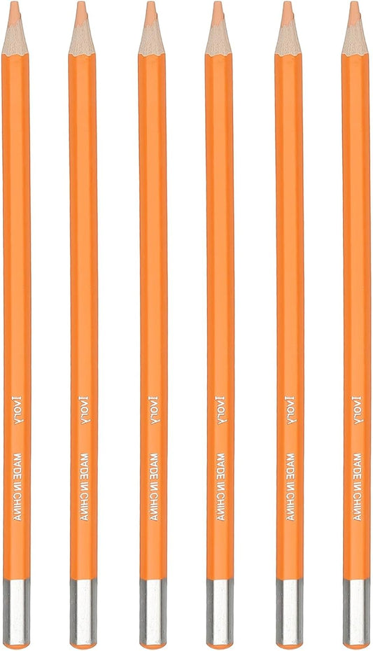 PATIKIL Watercolor Pencil, 6Pcs Water Soluble Pencils for Blending, Coloring, Sketch Drawing, Painting, Yellow