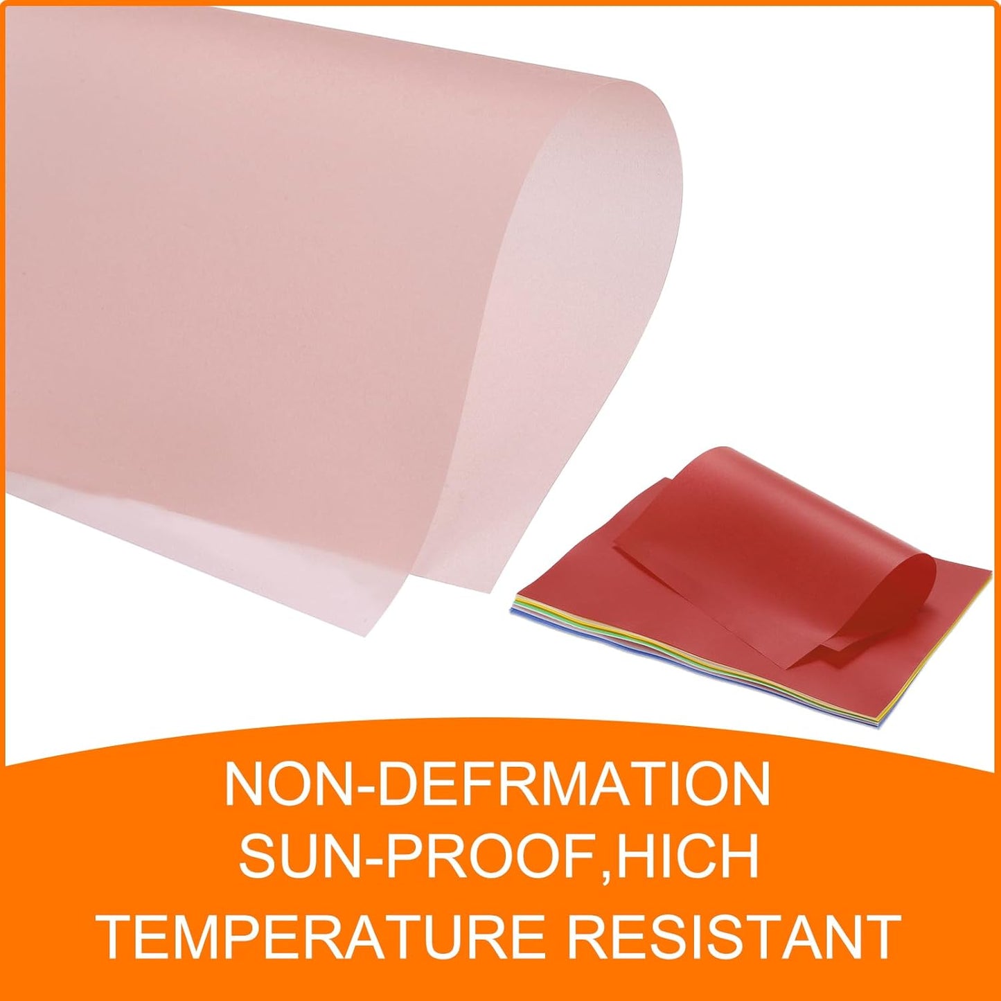 MECCANIXITY Colored Vellum Paper, 40 Sheet Light Pink Transparency 8.5 x 11 Printable Vellum Paper, Translucent Vellum Sheets for Printing Wedding Invitations Ink Jet Laser Printer