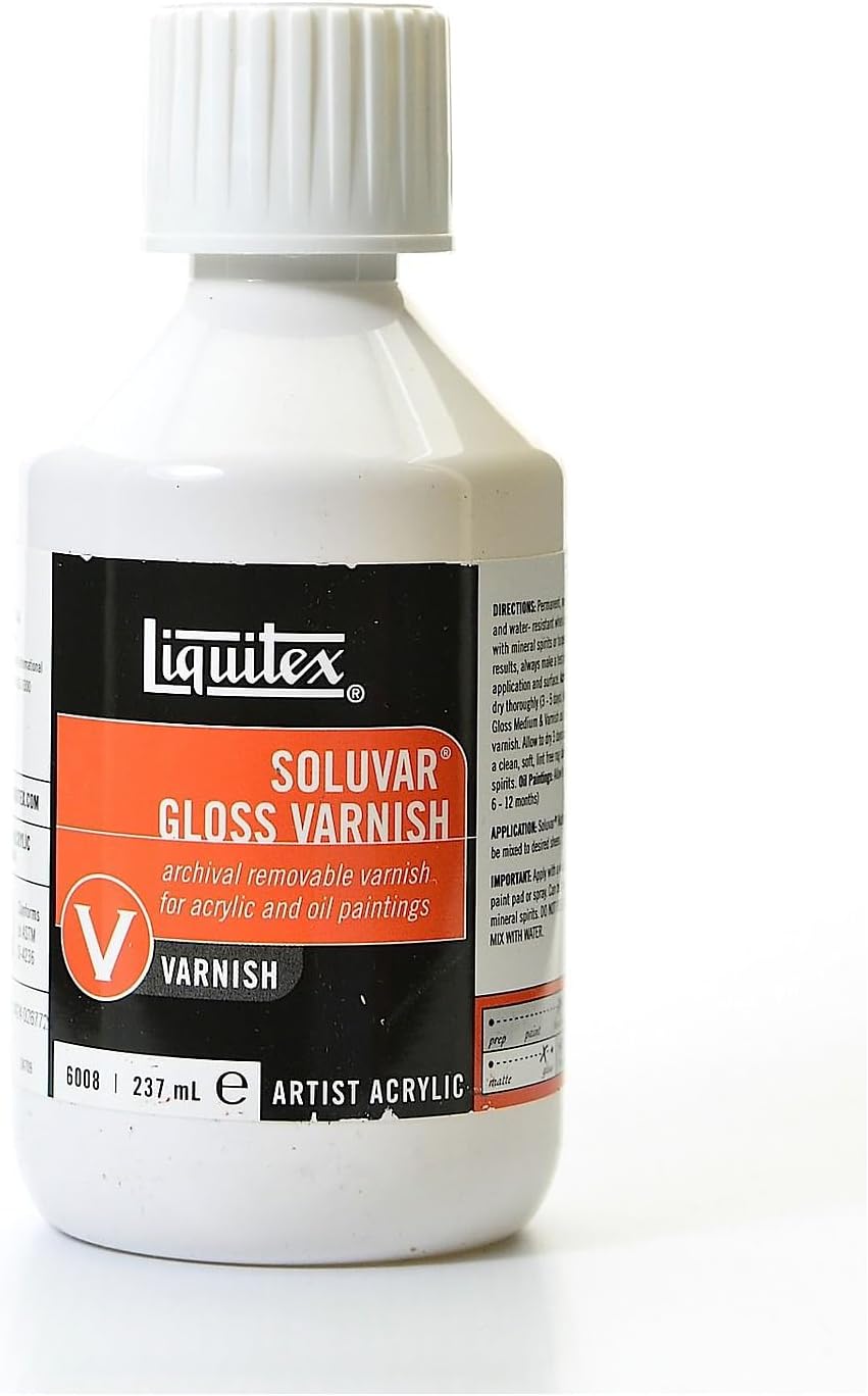 Liquitex Professional Soluvar Gloss Varnish, 237ml (8-oz)