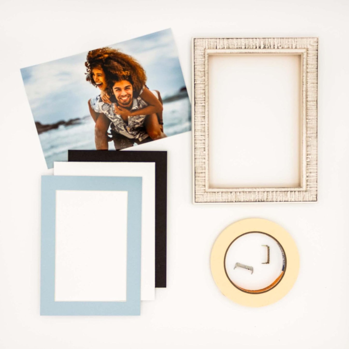 5x7 Mat for 8.5x11 Frame - Precut Mat Board Acid-Free Show Kit with Backing Board, and Clear Bags Baby Blue 5x7 Photo Matte Made to Fit a 8.5x11 Picture Frame Matboard for Framing, Pack of 100 Mats