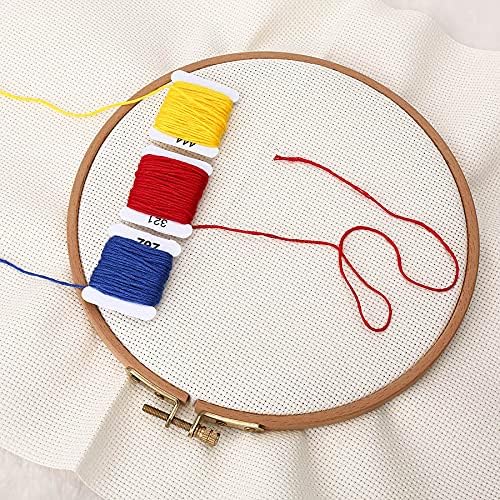 Aida Cloth 16 Count Cross Stitch Fabric,19×28inch (16CT,Off White)