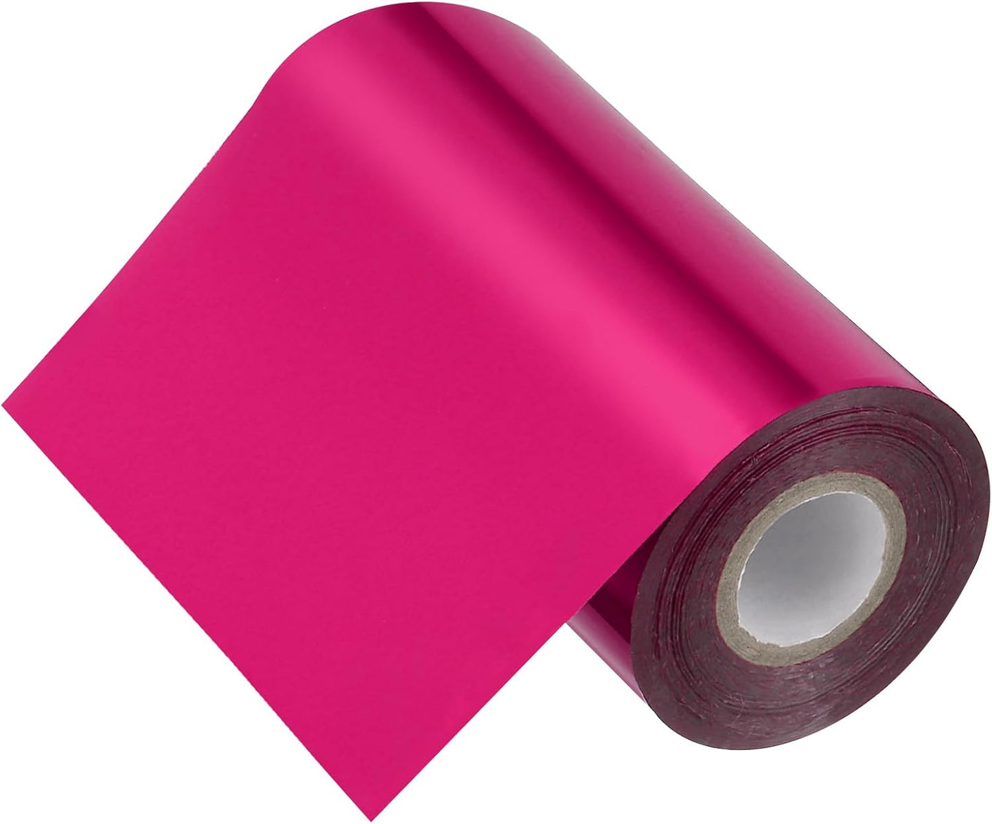 PATIKIL 5"x400Ft Hot Stamping Foil Paper, Heat Transfer Hot Stamping Paper Foil Roll for Leather DIY Logo Decor Craft Gift Package Scrapbook Card, Rose Red