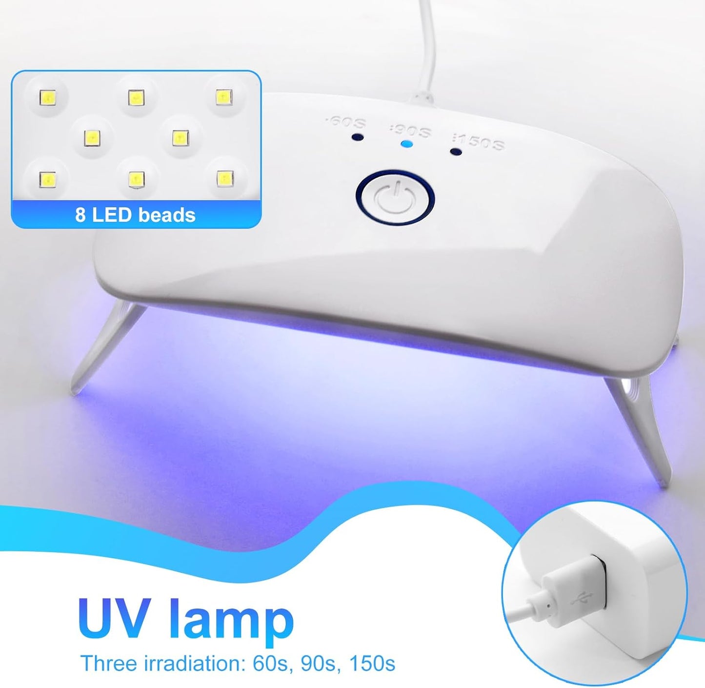 UV Resin Jewelry Making Kit, 400g Crystal Clear Resins with Light and Molds, DIY Jewelry Making Resin Kits, Resina Starter Kit for Keychain, Hair Clip and Earring