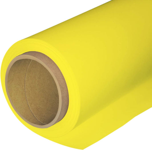 Seamless Photography Background Paper Roll, Yellow Photo Paper Backdrop for Photography, Video and Streaming (53''x16 'Aspen)