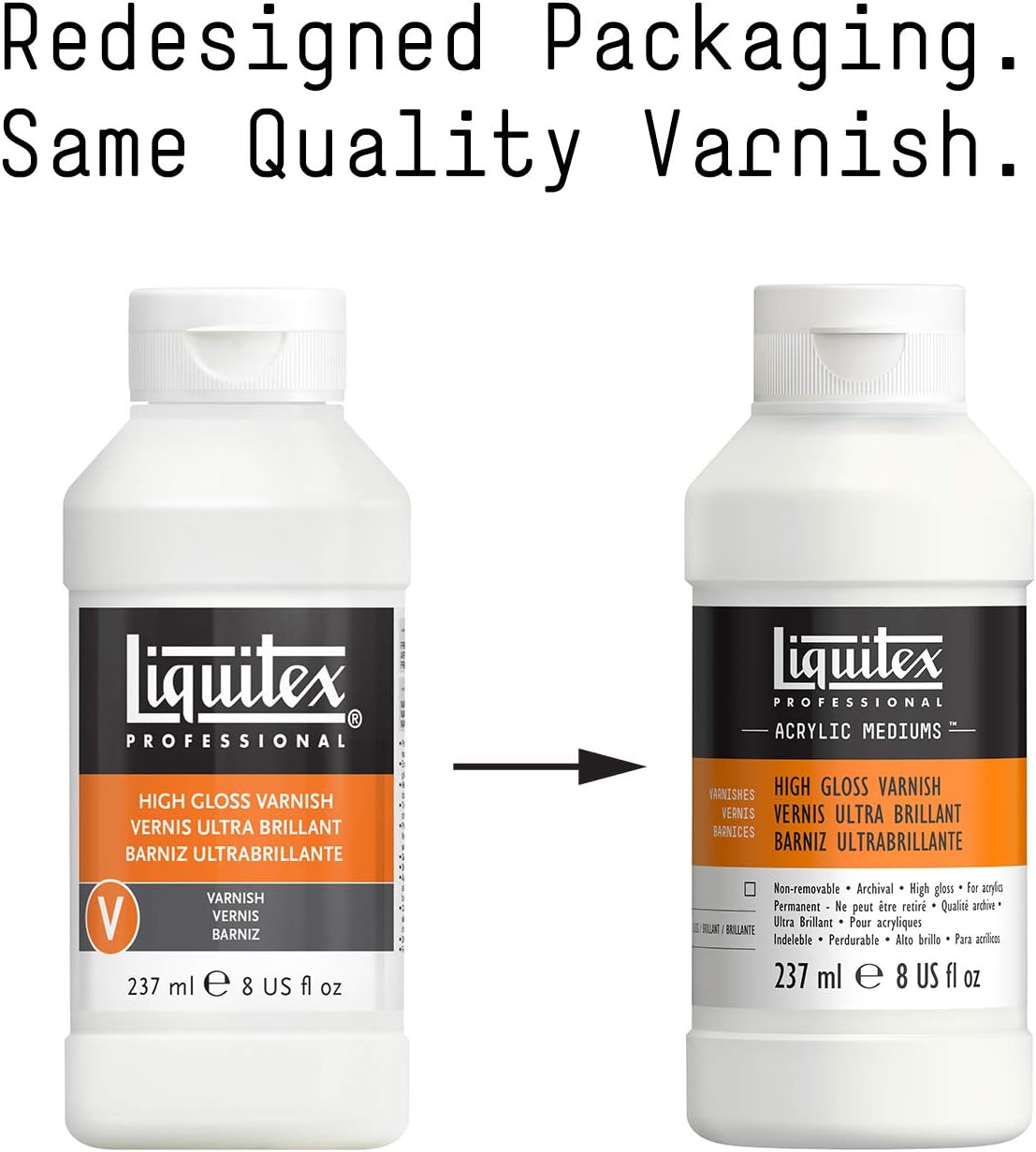 Liquitex Professional High Gloss Varnish, 237ml (8-oz)