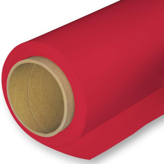 Seamless Photography Background Paper Roll, Red Photo Paper Backdrop for Photography, Video and Streaming (107''x36' Scarlet)