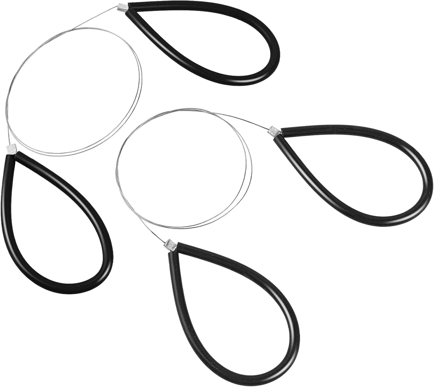 Clay Cutters Wire Steel Wire Clay Cutter Cutting Pottery Tools Cut Off Tools for Clay Artists with Black Handle Pottery Wheel Wire Tools 2 Pcs