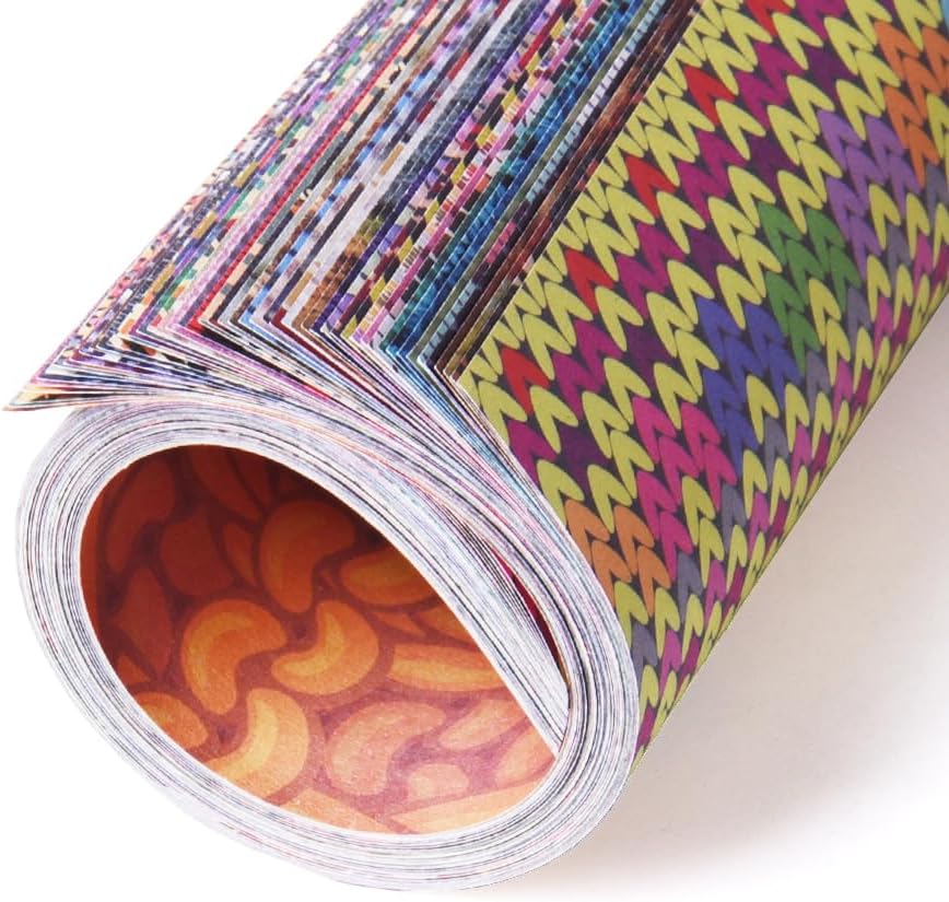 Square Origami Paper 6x6 Double Sided 50 Sheets 50 Colors 70GSM Origami Kit Japanese Chiyo Easy Fold Arts Crafts DIY Handwork Beginner Cloth