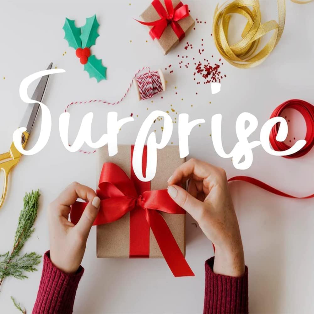 1" Width x 50 Yards Satin Fabric Ribbon, Red Ribbon Perfect for DIY Bows, Swags, Gift Wrapping, Craft, Flower Bouquet, Christmas and Party Decoration